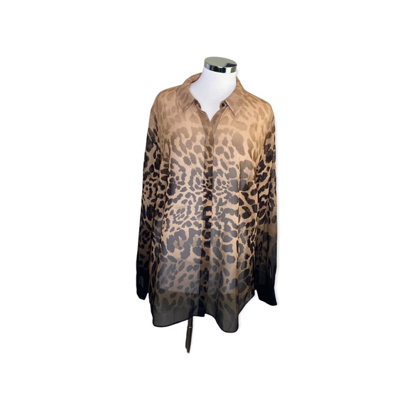 Lane Bryant Leopard Print Blouse